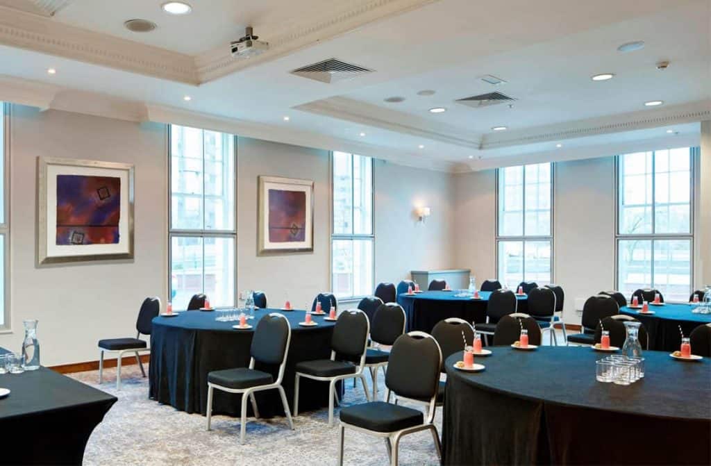 one of the boardroom suites in the Birmingham Marriott Hotel
 being featured in the blog article, "10 Best Business Hotels with Conference Facilities in Birmingham"