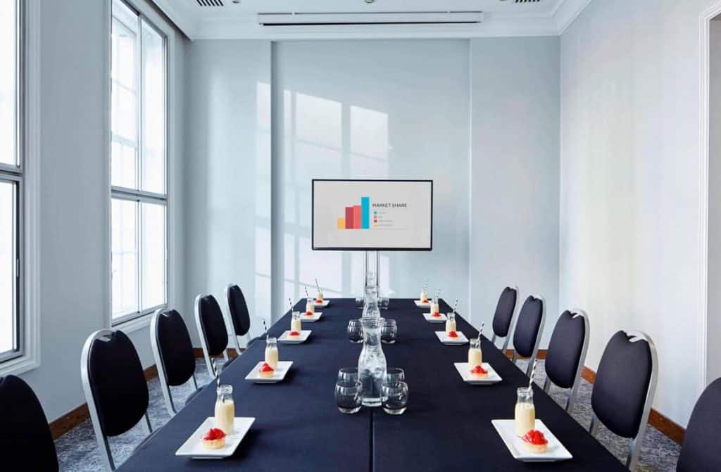 one of the boardroom suites in the Birmingham Marriott Hotel
being featured in the blog article, "10 Best Business Hotels with Conference Facilities in Birmingham"